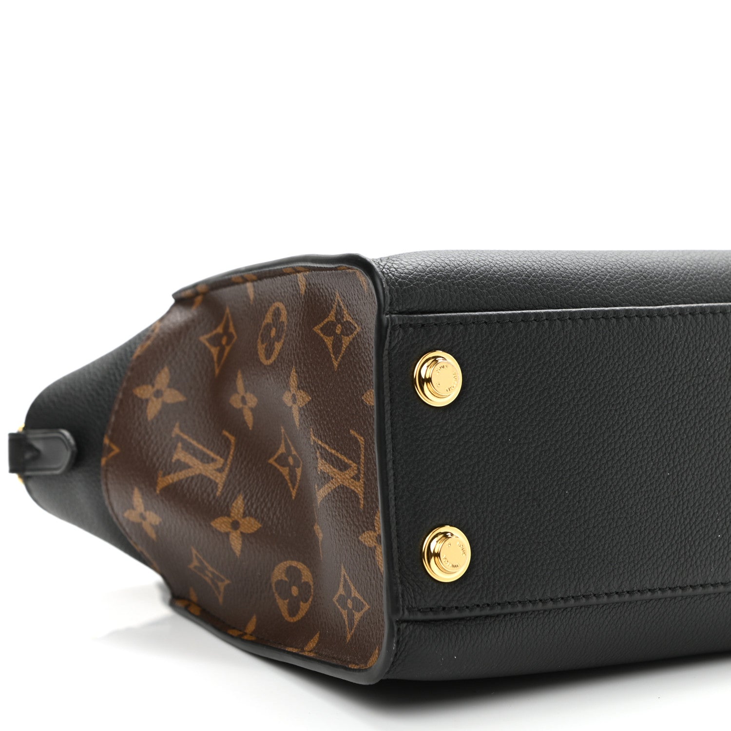 Louis Vuitton Calfskin Monogram On My Side PM Black 8 of 10