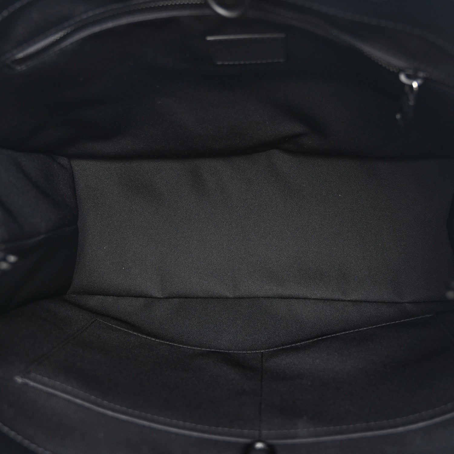 Louis Vuitton Calfskin Shopper Tote MM Black 6 of 10