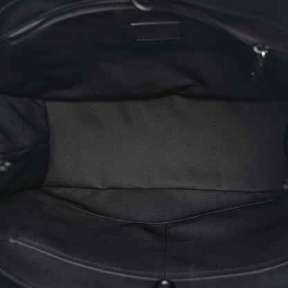 Louis Vuitton Calfskin Shopper Tote MM Black 6 of 10