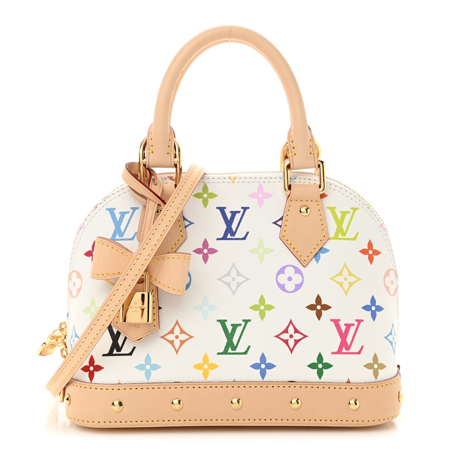 Louis Vuitton LV x TM Monogram Multicolor Alma BB White 1 of 10