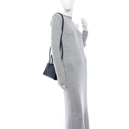 Telfar Vegan Leather Small Shopping Bag Navy 2 of 8