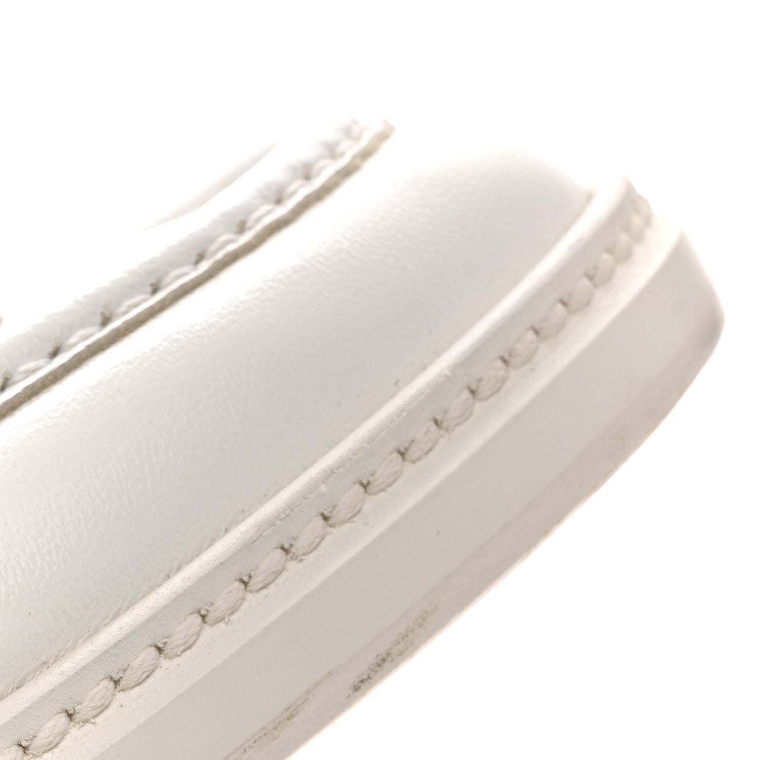 Chanel Shiny Lambskin Quilted CC Turnlock Loafers 40 White 11 of 13