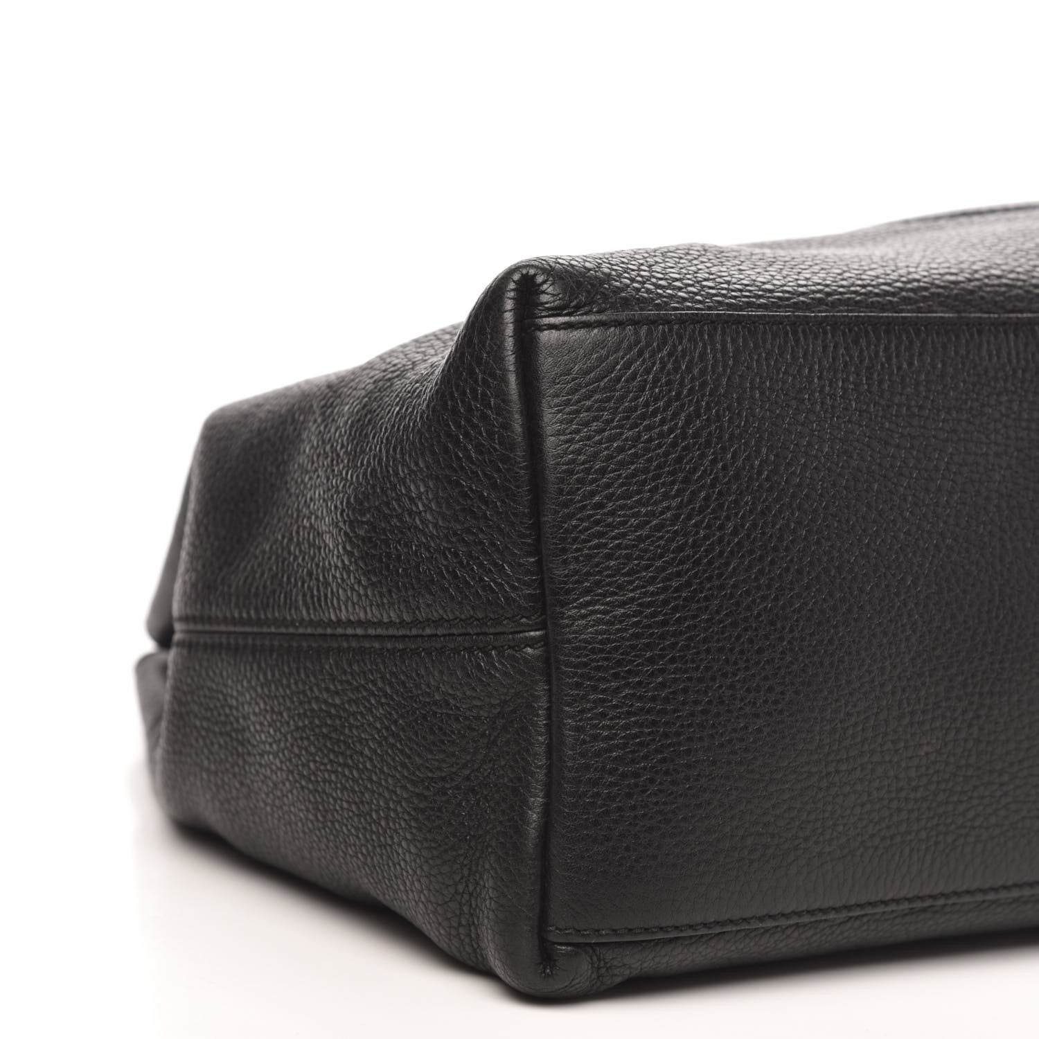 Gucci Pebbled Calfskin Medium Soho Chain Shoulder Bag Black 8 of 12