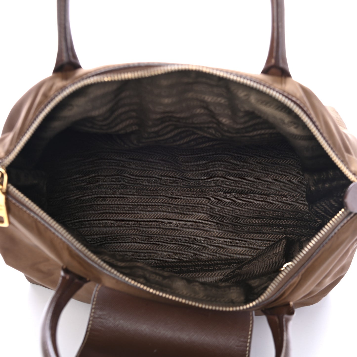 Saffiano Tessuto Nylon Tote Corinto