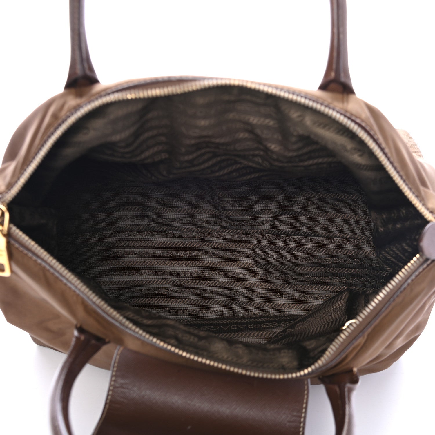 Prada Saffiano Tessuto Nylon Tote Corinto 4 of 4