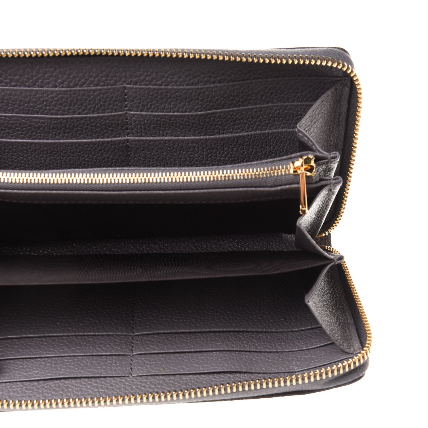 Gucci Grainy Calfskin Zumi Zip Around Wallet Dusty Grey 5 of 10