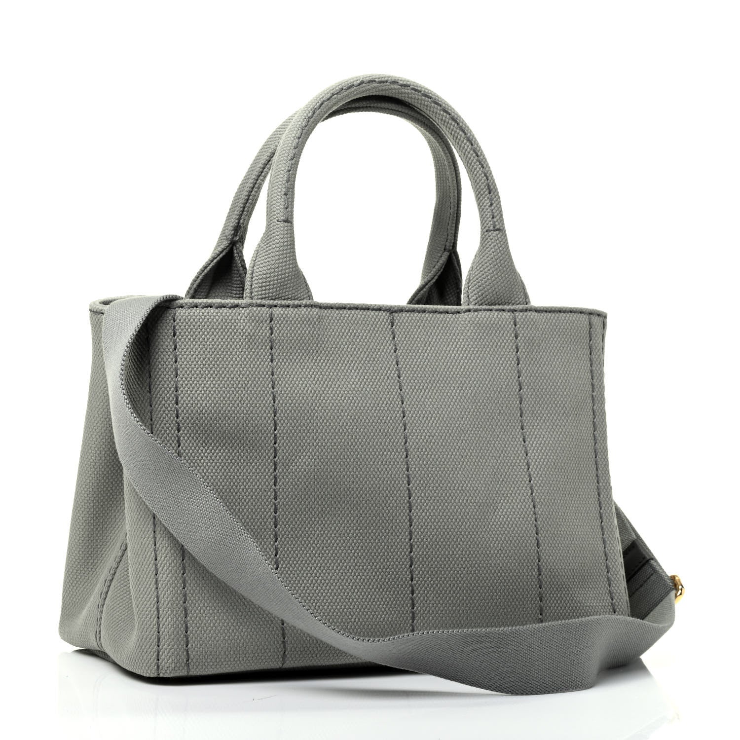 Prada Canapa Small Logo Tote Mercurio 2 of 4