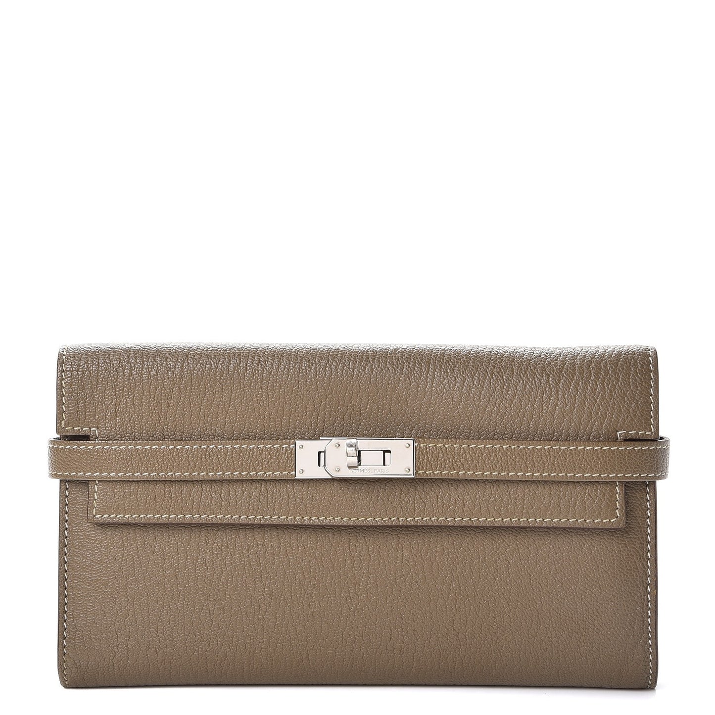 Chevre Mysore Kelly Longue Wallet Etoupe
