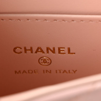 Chanel Shiny Aged Calfskin Quilted Mini Nano Kelly Shopper Light Pink 6 of 8