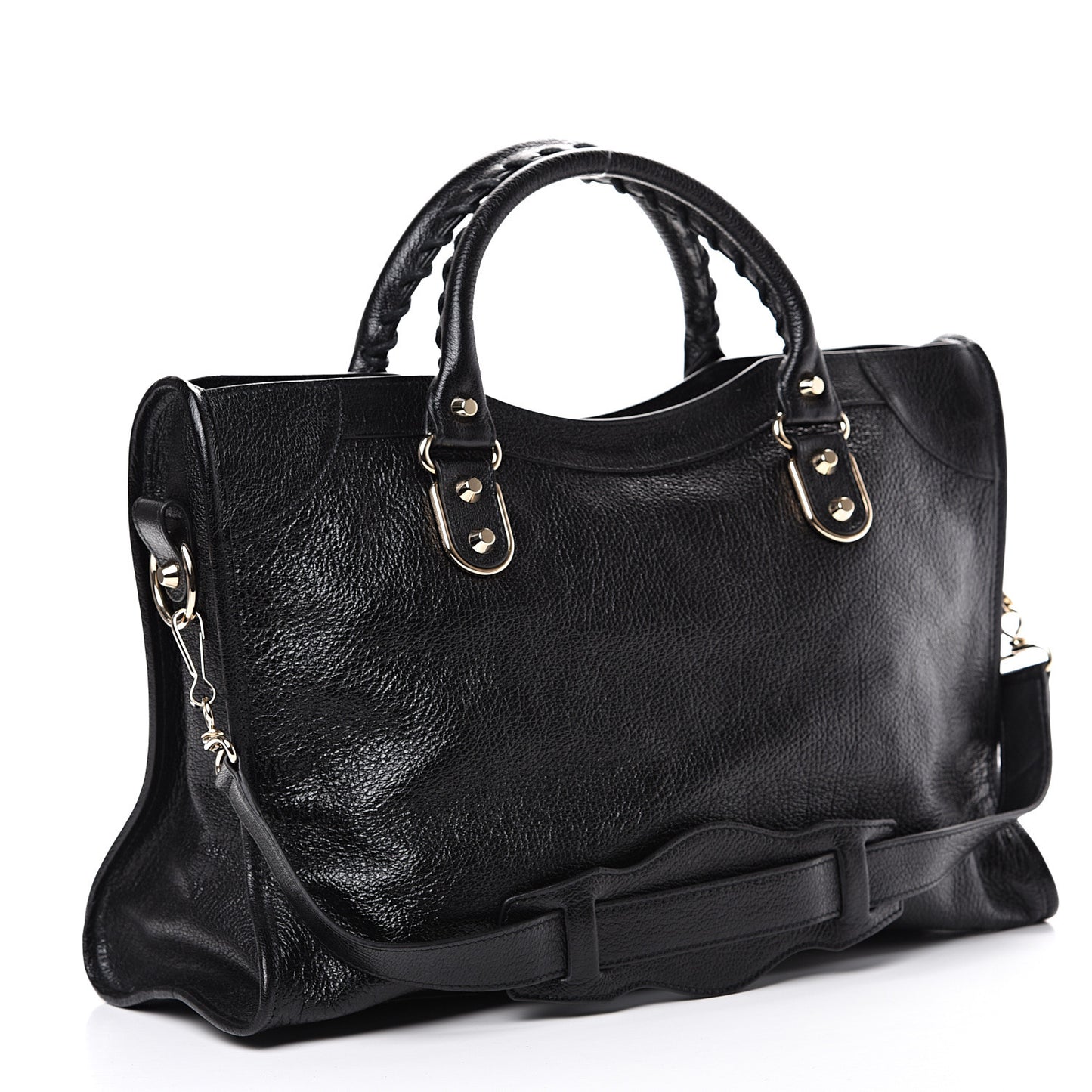 Chevre Gold Metallic Edge Hardware City Black