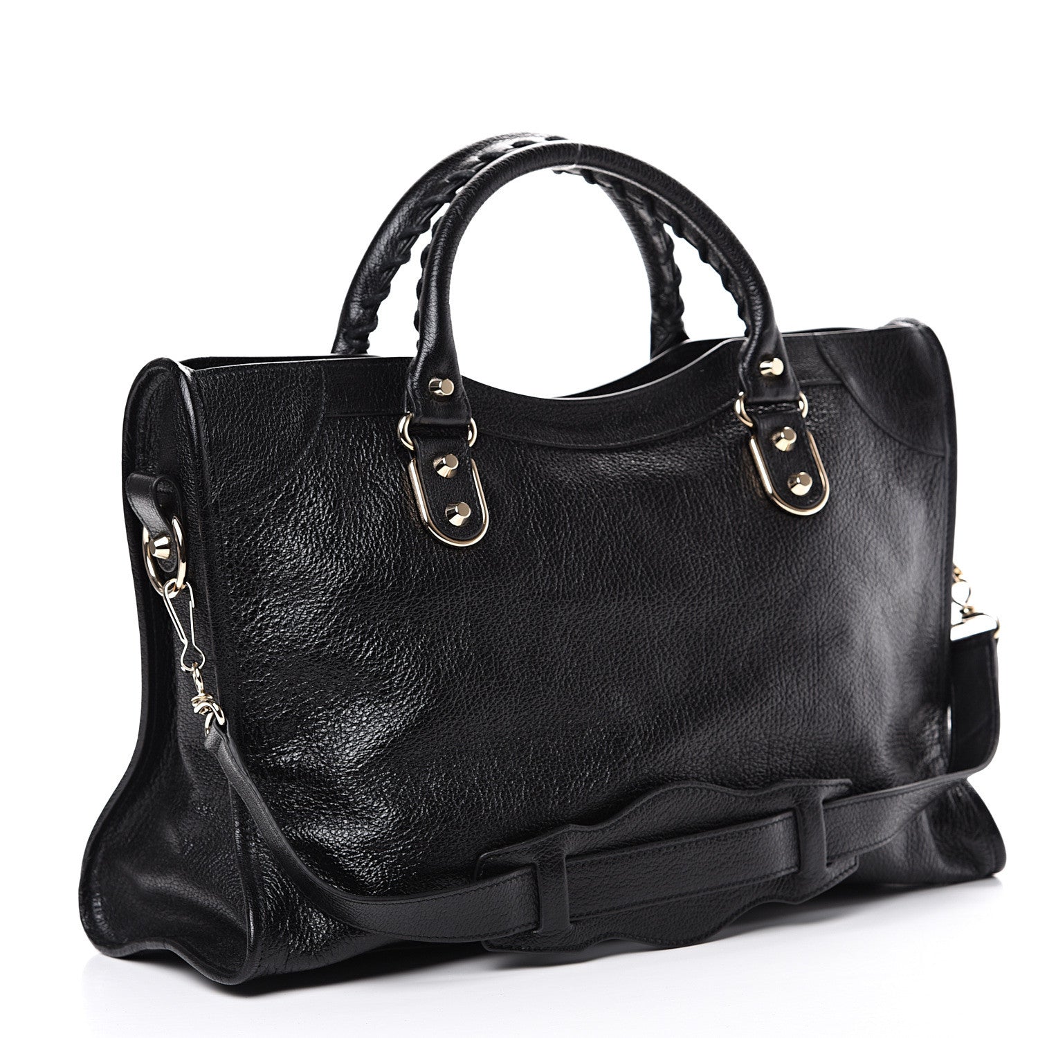 Balenciaga Chevre Gold Metallic Edge Hardware City Black 2 of 9