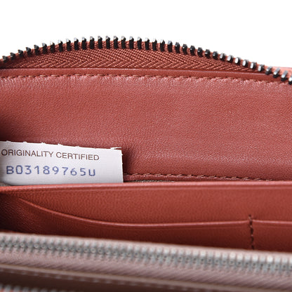 Bottega Veneta Nappa Intrecciato Zip Around Wallet Pompei 6 of 9
