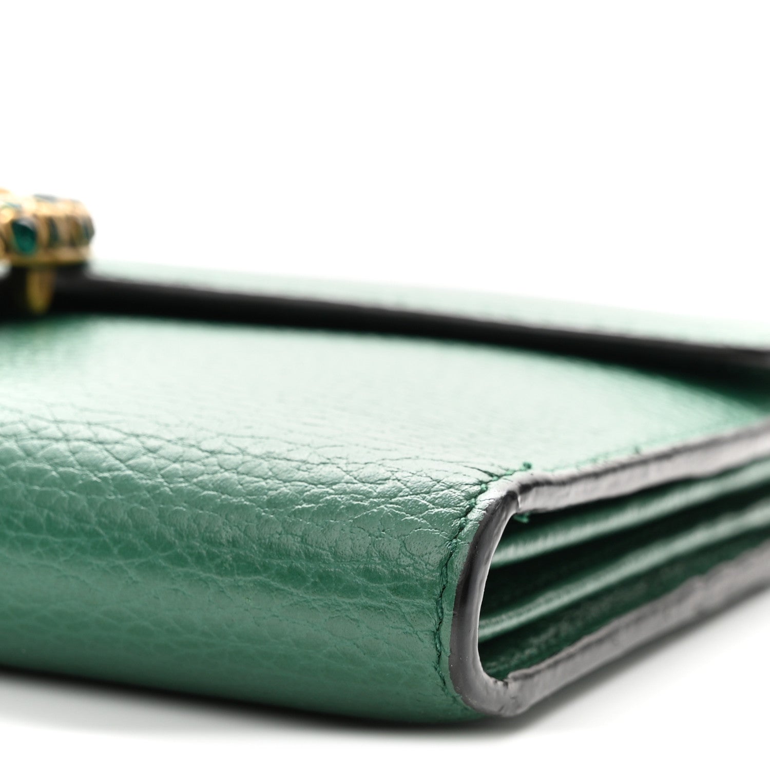 Gucci Calfskin Mini Dionysus Chain Wallet Emerald 10 of 10