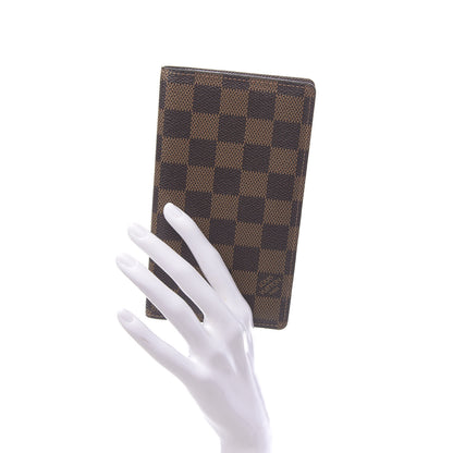 Louis Vuitton Damier Ebene Checkbook Cover Wallet 2 of 10