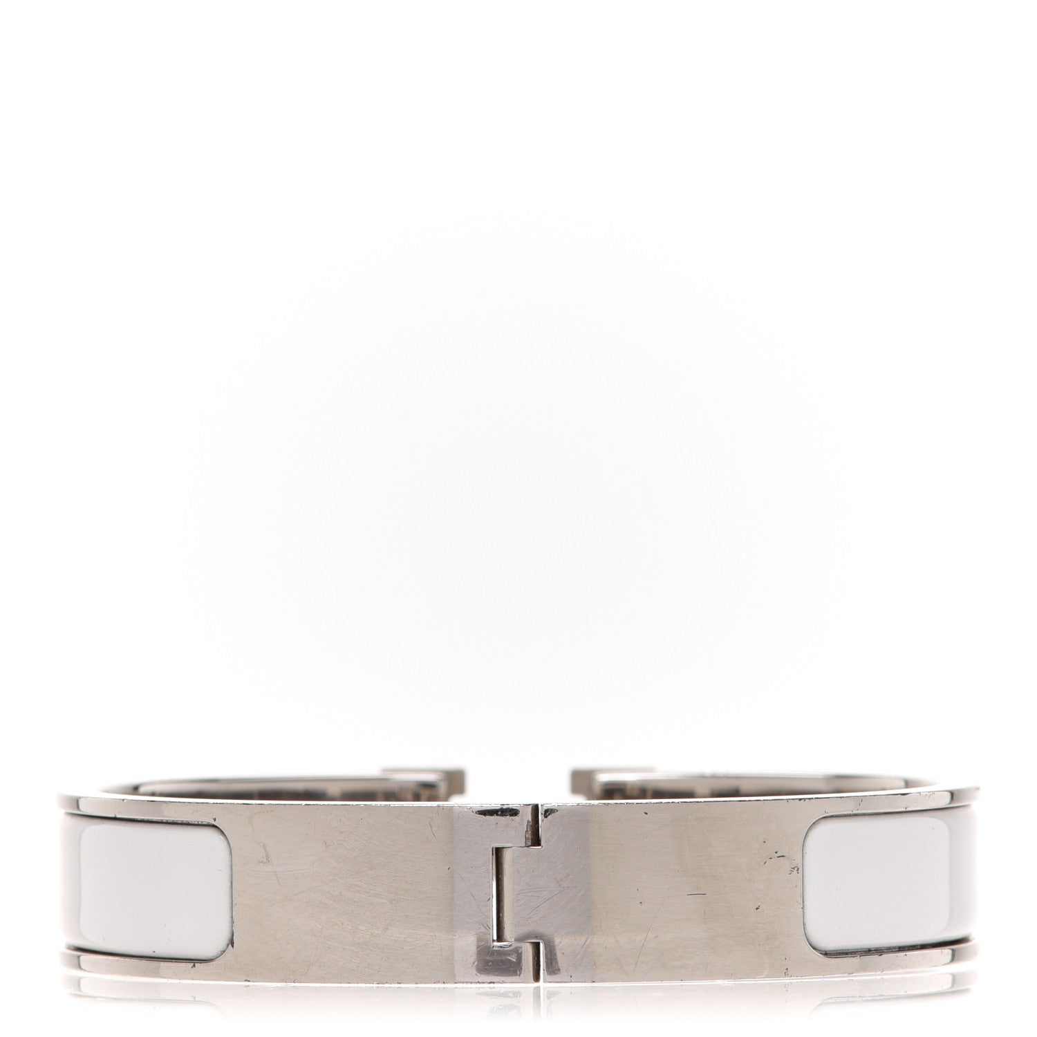 Hermes Enamel Narrow Clic Clac H Bracelet PM White 3 of 5