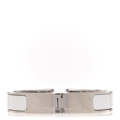 Hermes Enamel Narrow Clic Clac H Bracelet PM White 3 of 5