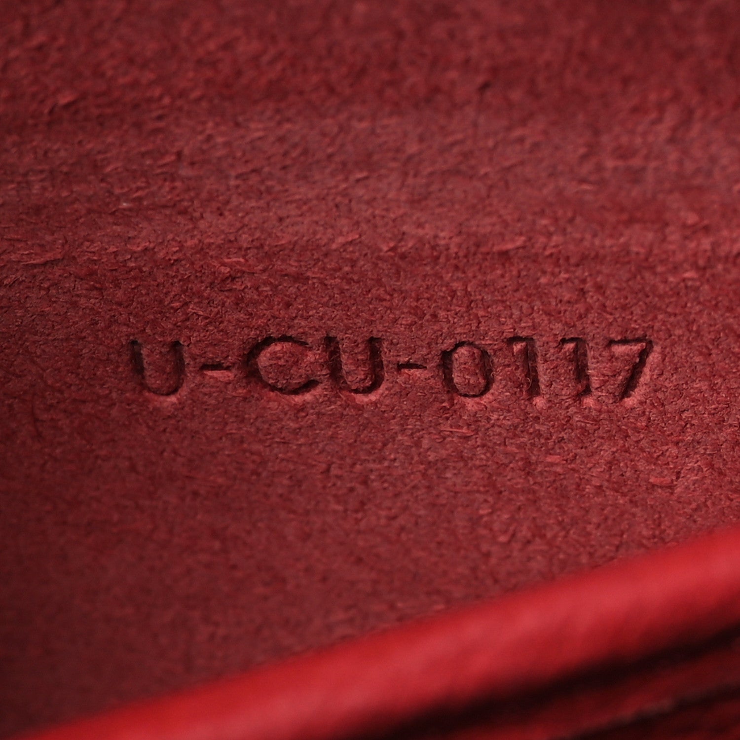 Celine Drummed Calfskin Nano Luggage Red 7 of 14