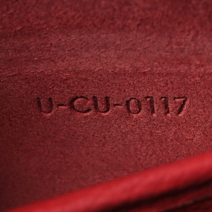 Celine Drummed Calfskin Nano Luggage Red 7 of 14