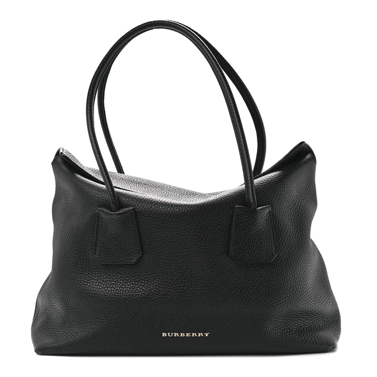 London Grainy Calfskin Medium Baynard Tote Black