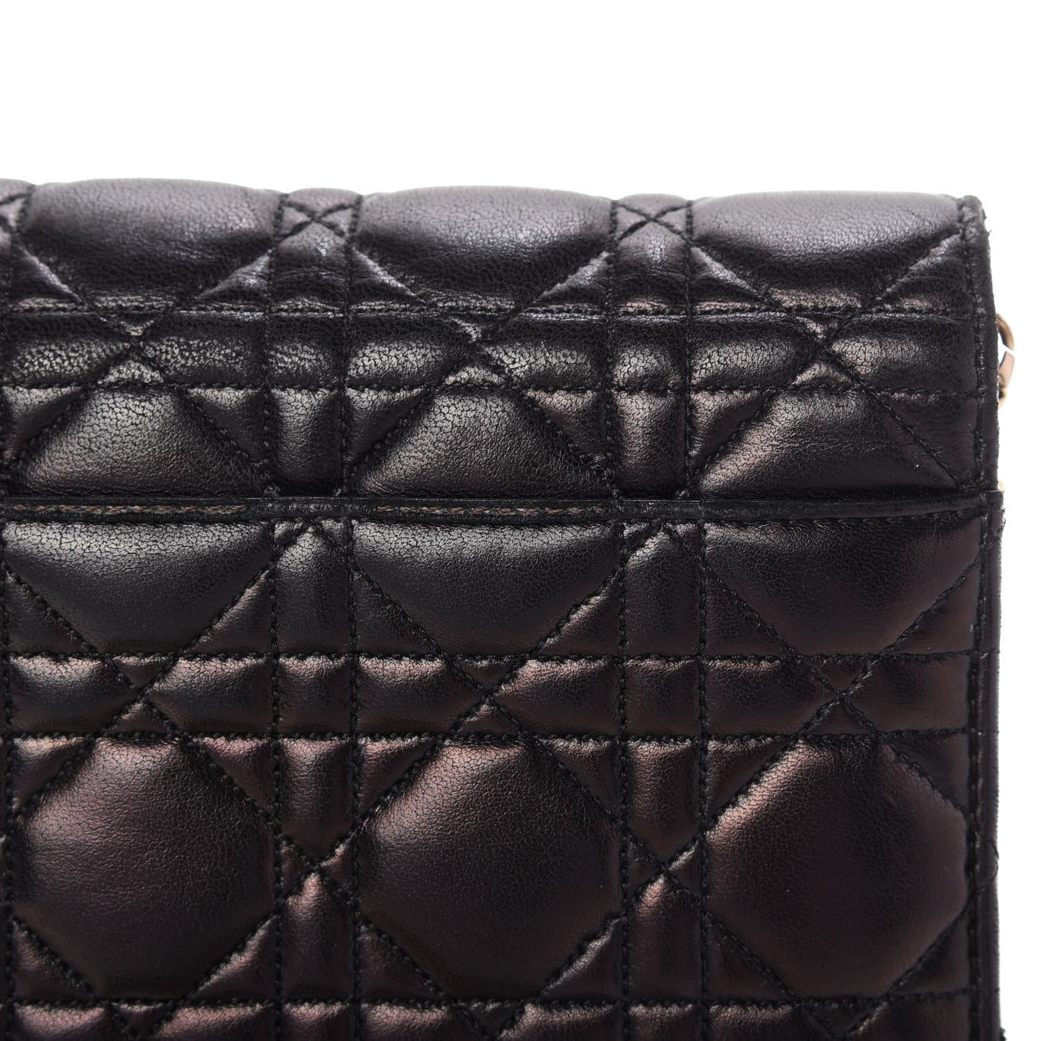 Christian Dior Lambskin Cannage Miss Dior Promenade Pouch Black 11 of 11