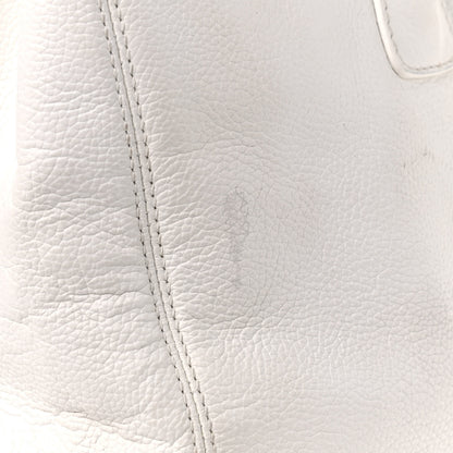 Chanel Calfskin Cerf Executive Shopper Tote White 17 of 24