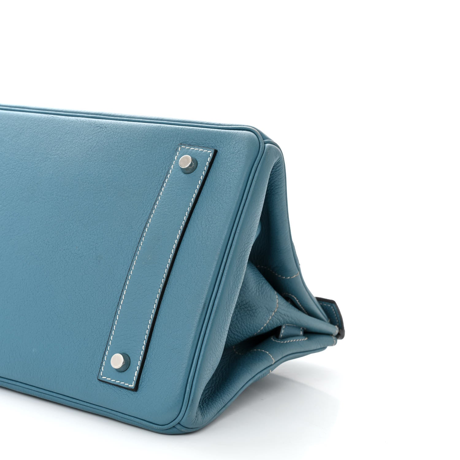 Hermes Taurillon Clemence JPG Birkin 42 Blue Jean 10 of 10