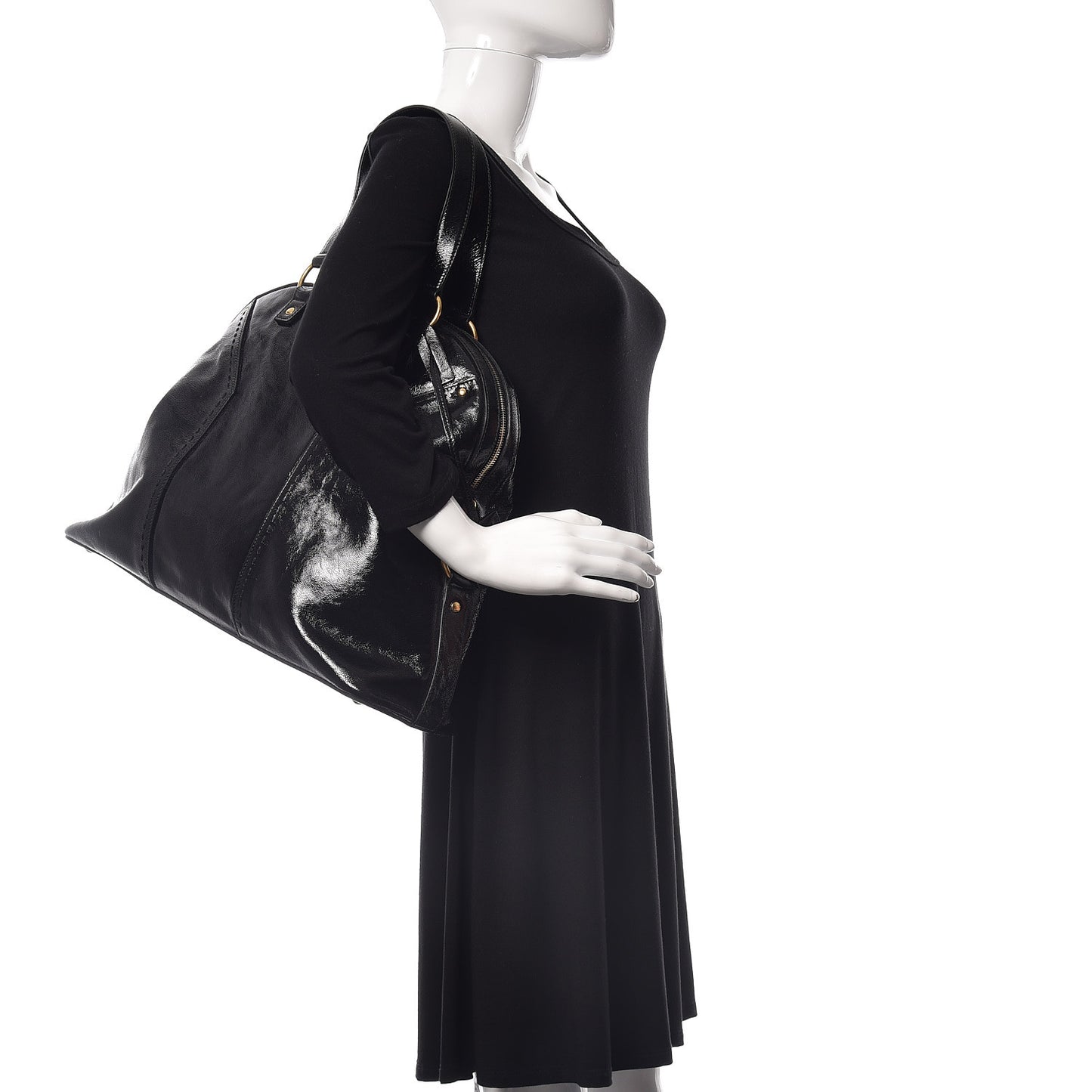 Patent Oversized Muse Black