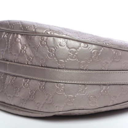 Gucci Metallic Guccissima Medium GG Twins Hobo Mauve 10 of 13