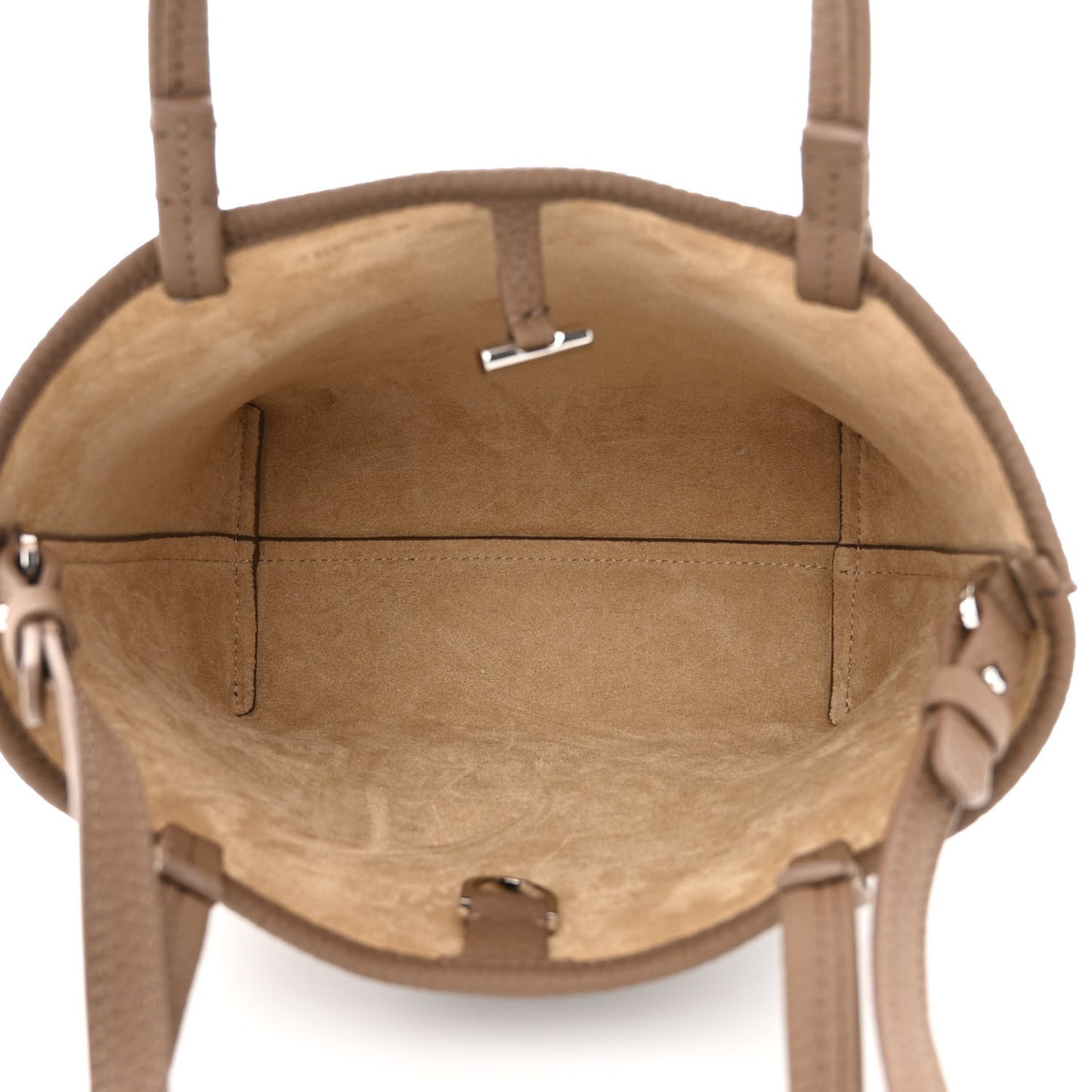 Matte Grained Calfskin Small Park Tote Brown