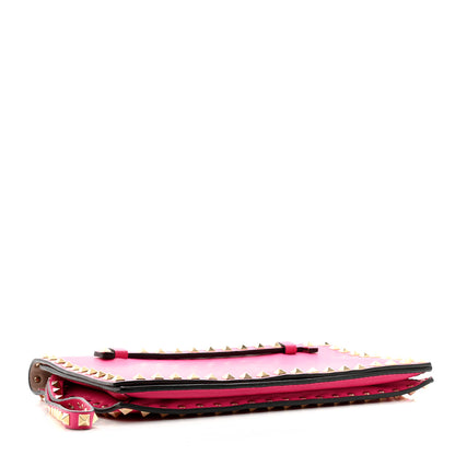 Valentino Garavani Nappa Rockstud Wristlet Clutch Fuxia 4 of 10