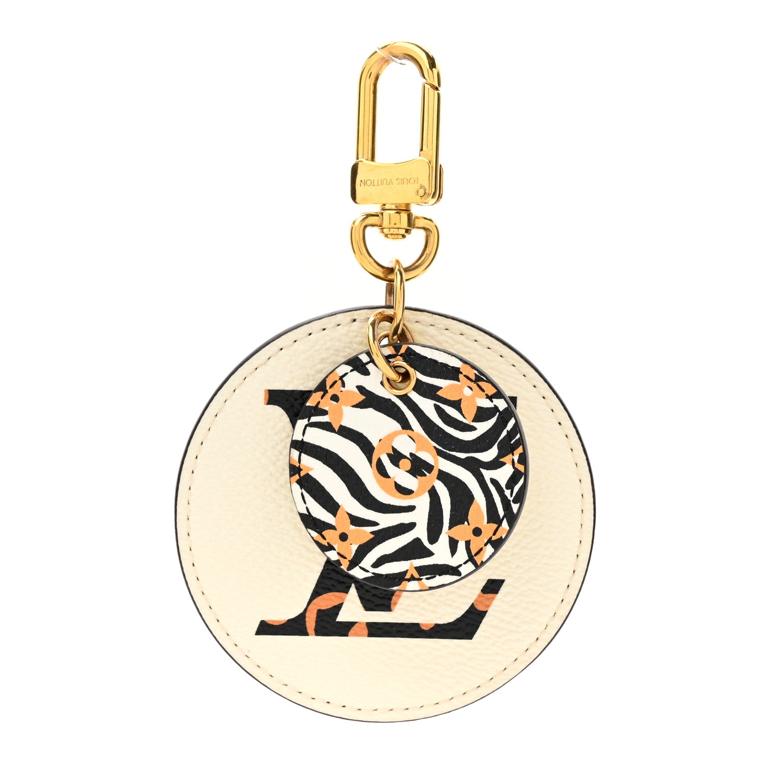 Louis Vuitton Monogram Giant Jungle Bag Charm Key Holder Ivory 1 of 3
