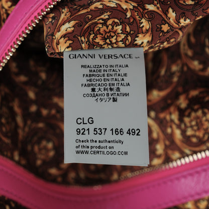 Versace Nappa Barocco Quilted Studded Vanitas Demetra Fuchsia 7 of 7