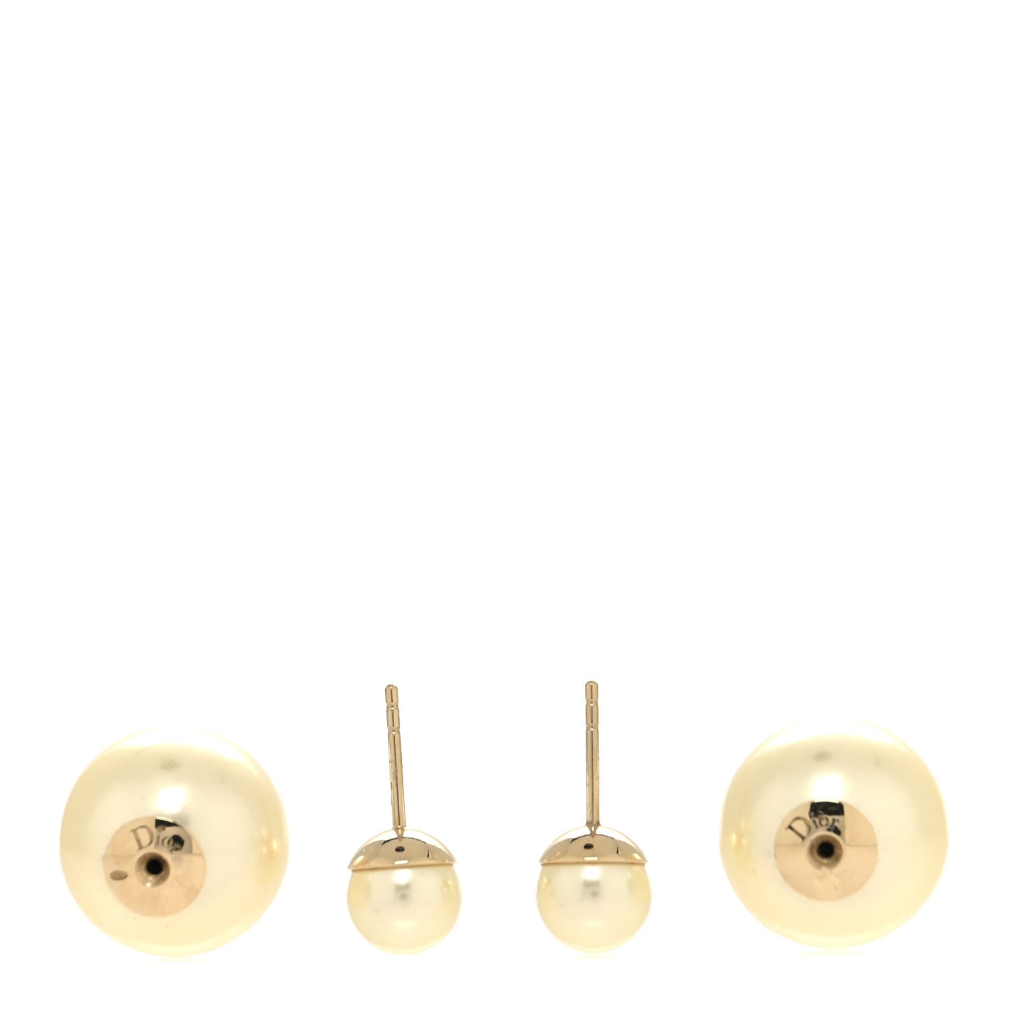 Pearl Mise En Dior Tribal Earrings Gold