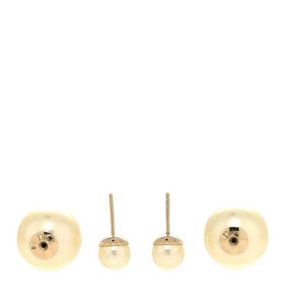 Christian Dior Pearl Mise En Dior Tribal Earrings Gold 3 of 4