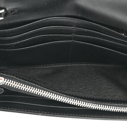 MCM Visetos Calfskin Large Patricia Wallet On Chain Black 7 of 13