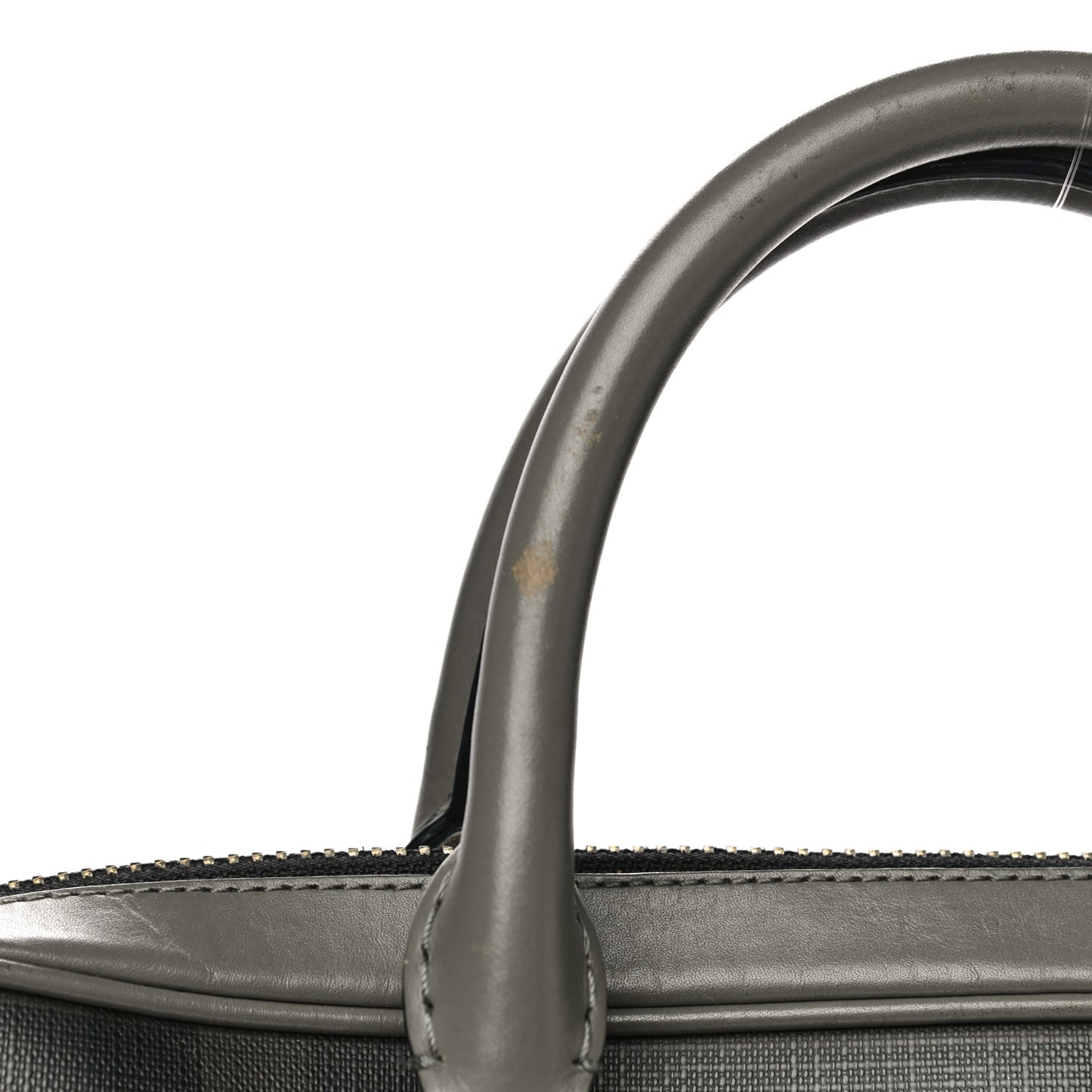 London Smoked Check Large Briefcase Grey