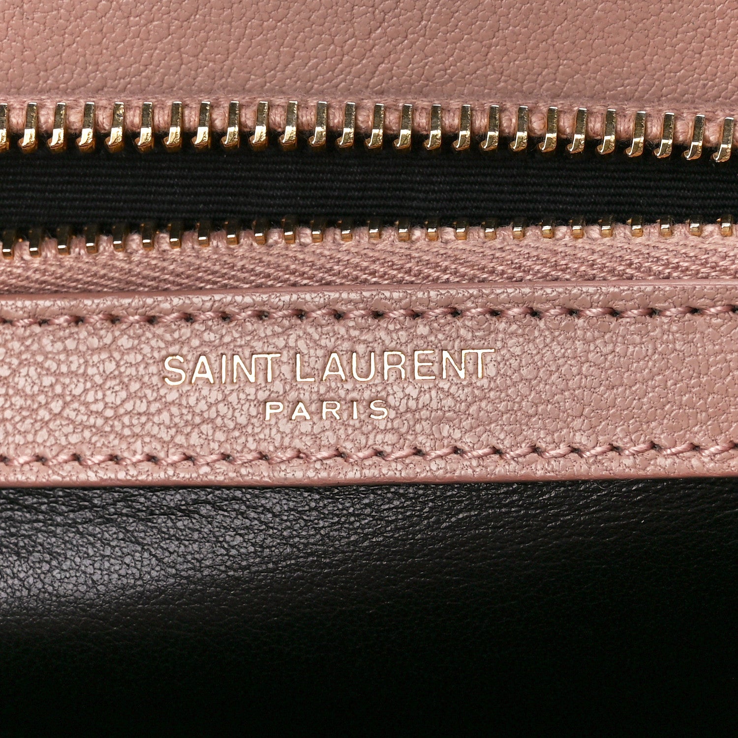 Saint Laurent Sheepskin Matelasse Chevron Monogram Medium College Bag Rose Poudre 7 of 13