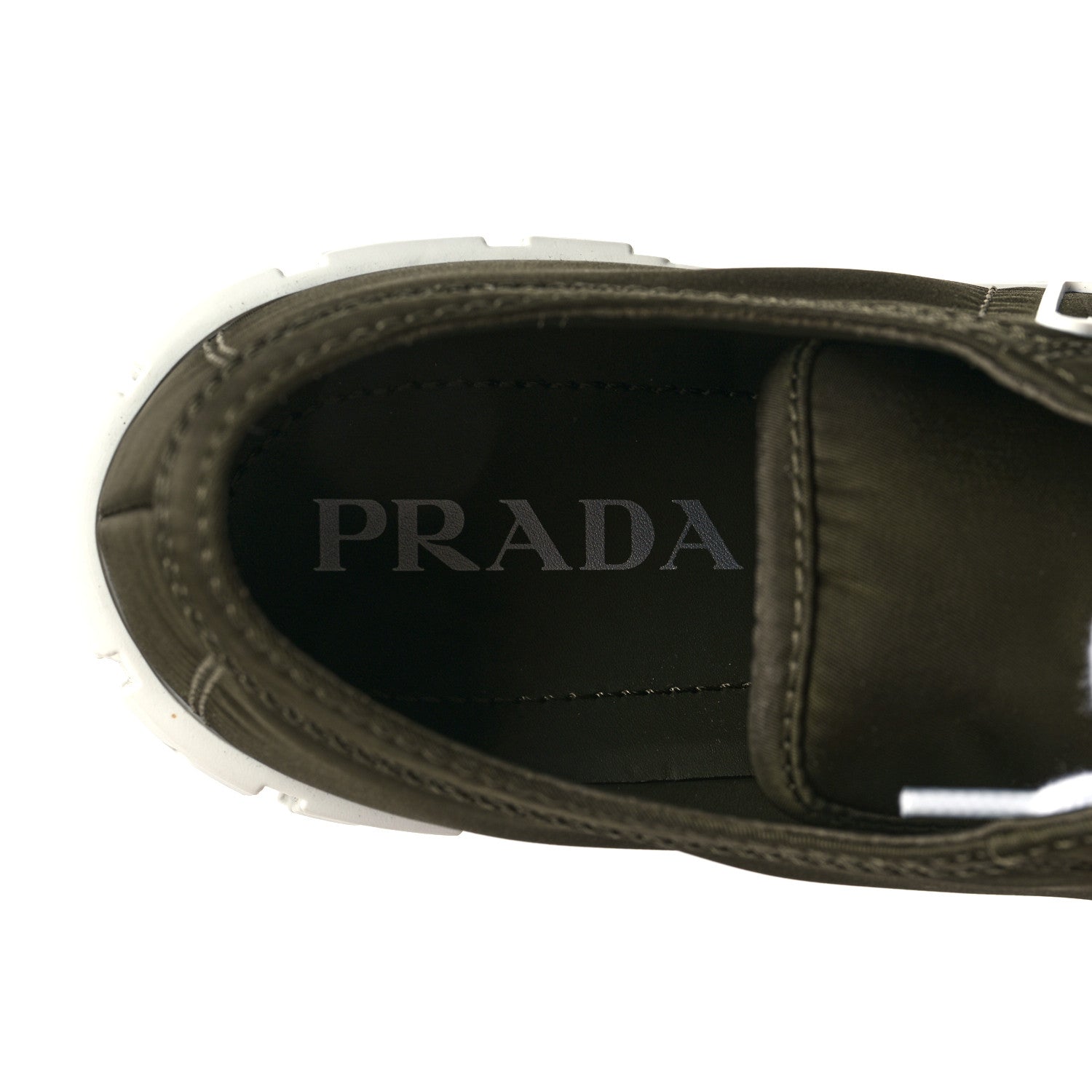Prada Re-Nylon Gabardine Triangle Logo Double Wheel 50mm Sneakers 39 Militare 7 of 7