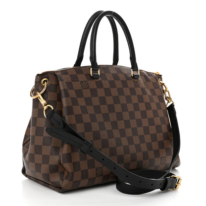 Louis Vuitton Damier Ebene Odeon Tote MM Black 3 of 9