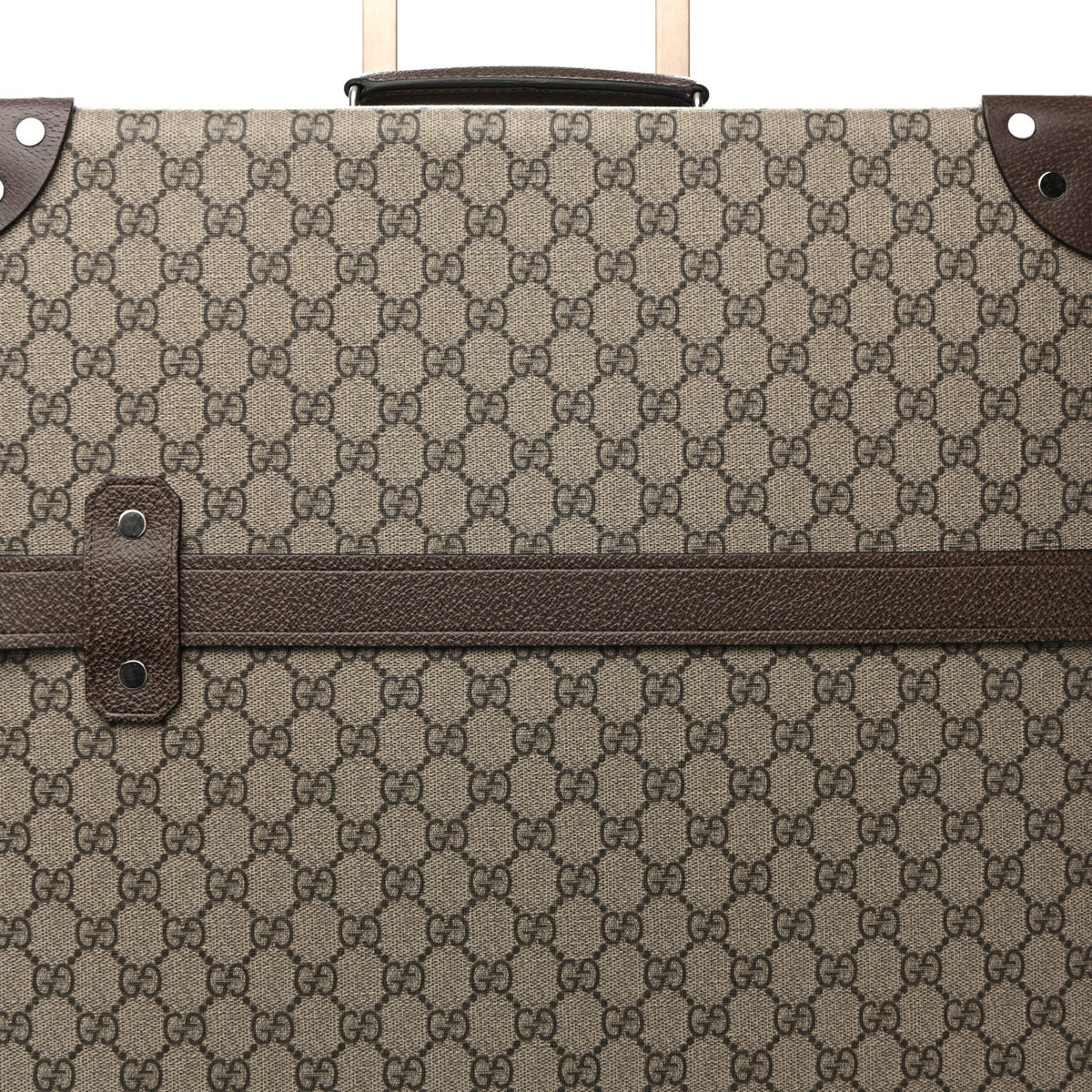 Supreme Monogram Medium Globe-Trotter Suitcase Brown