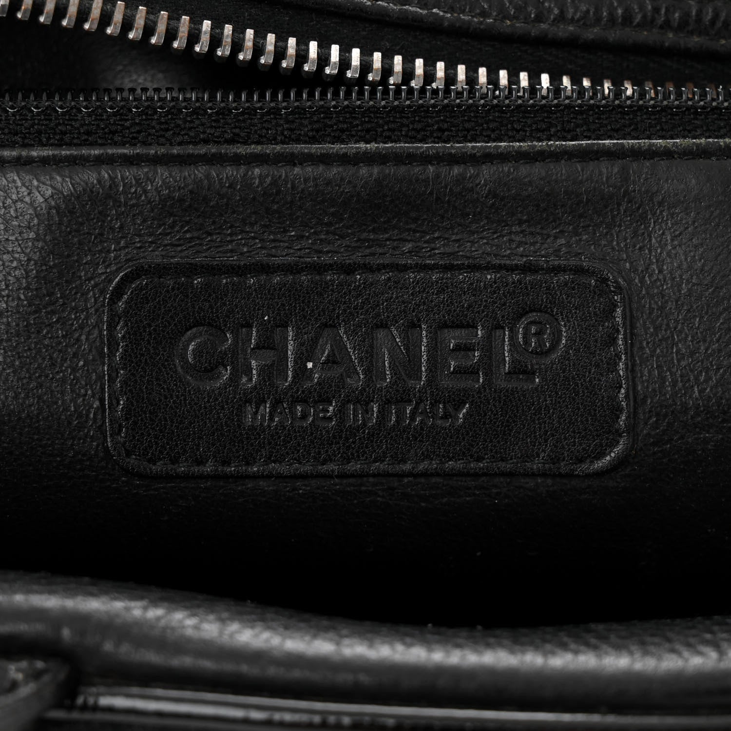 Chanel Caviar Patent Quilted Bowler Black 6 of 11