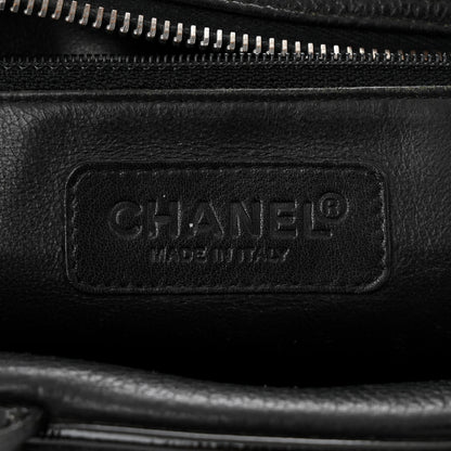 Chanel Caviar Patent Quilted Bowler Black 6 of 11