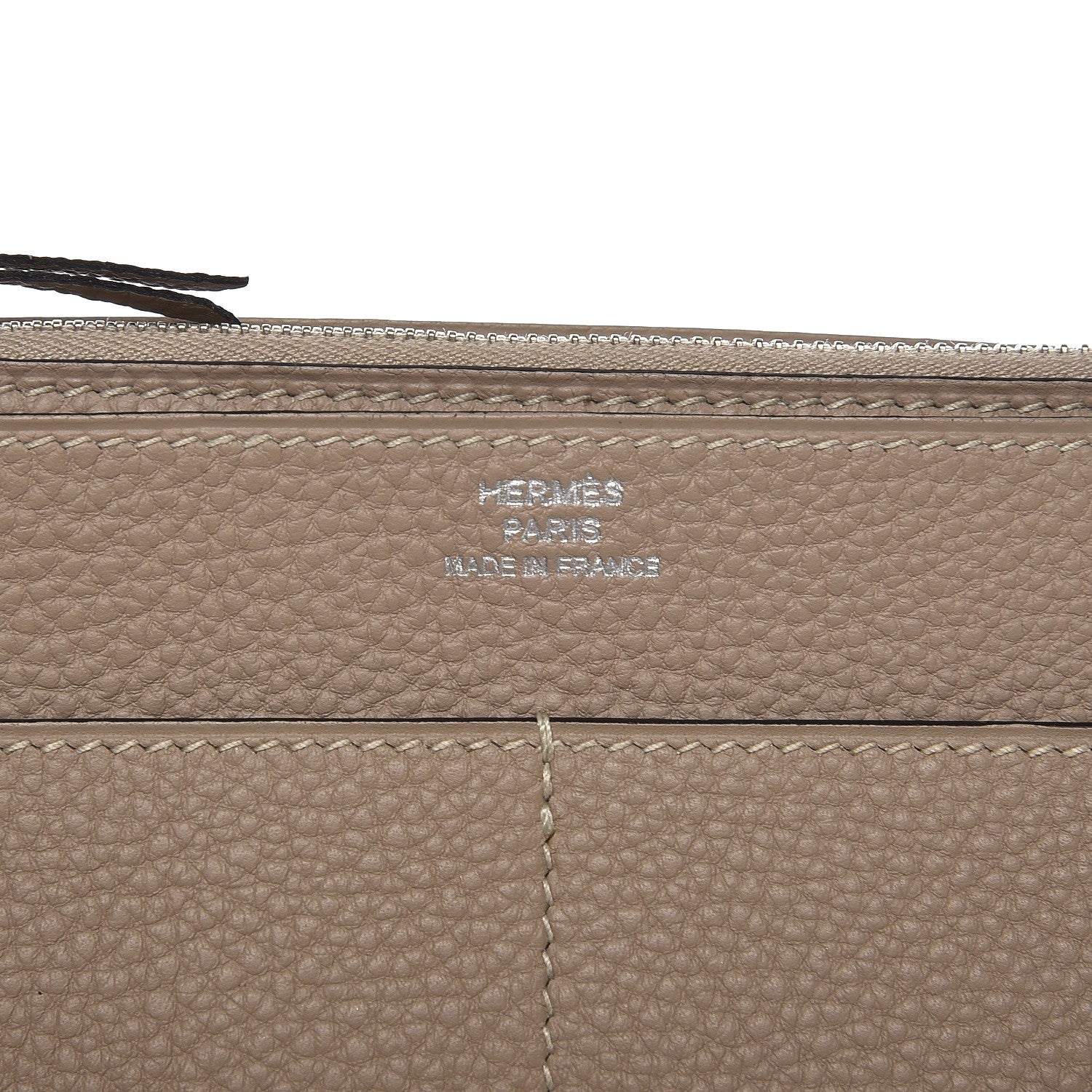 Hermes Togo Dogon Duo Wallet Gris Tourterelle 6 of 7