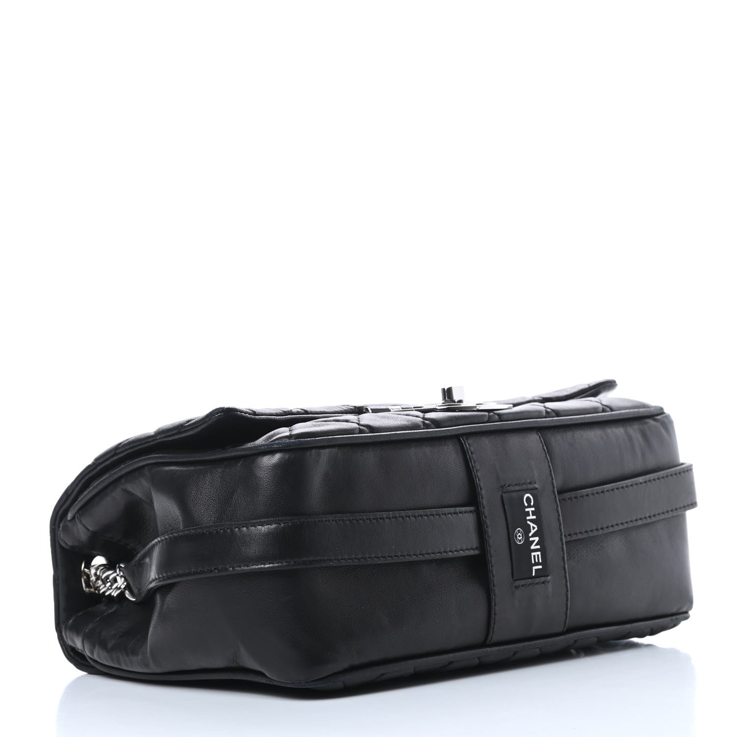 Chanel Lambskin Quilted Jumbo Icons Secret Label Flap Black 4 of 13