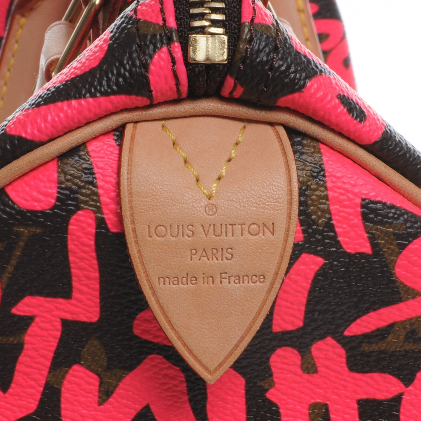 Monogram Graffiti Speedy 30 Fuchsia