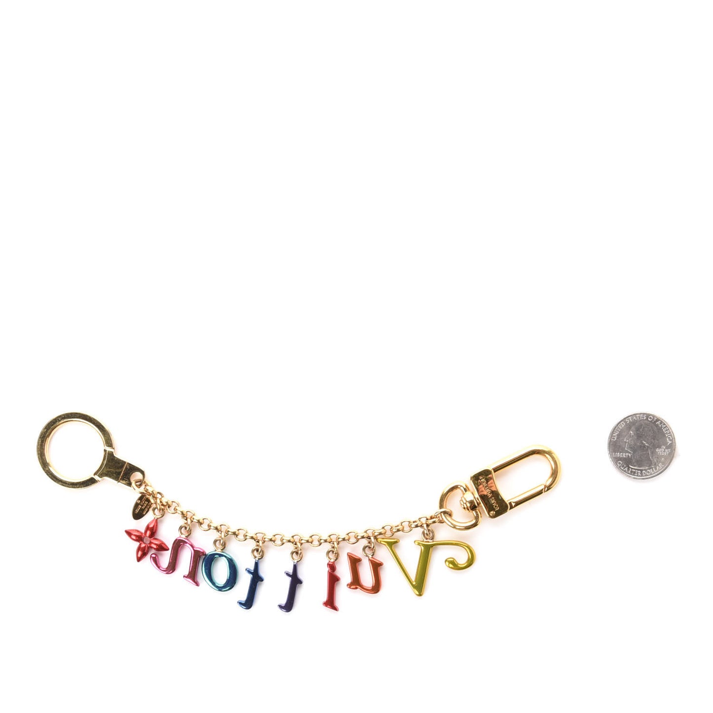 New Wave Key Chain Bag Charm Multicolor