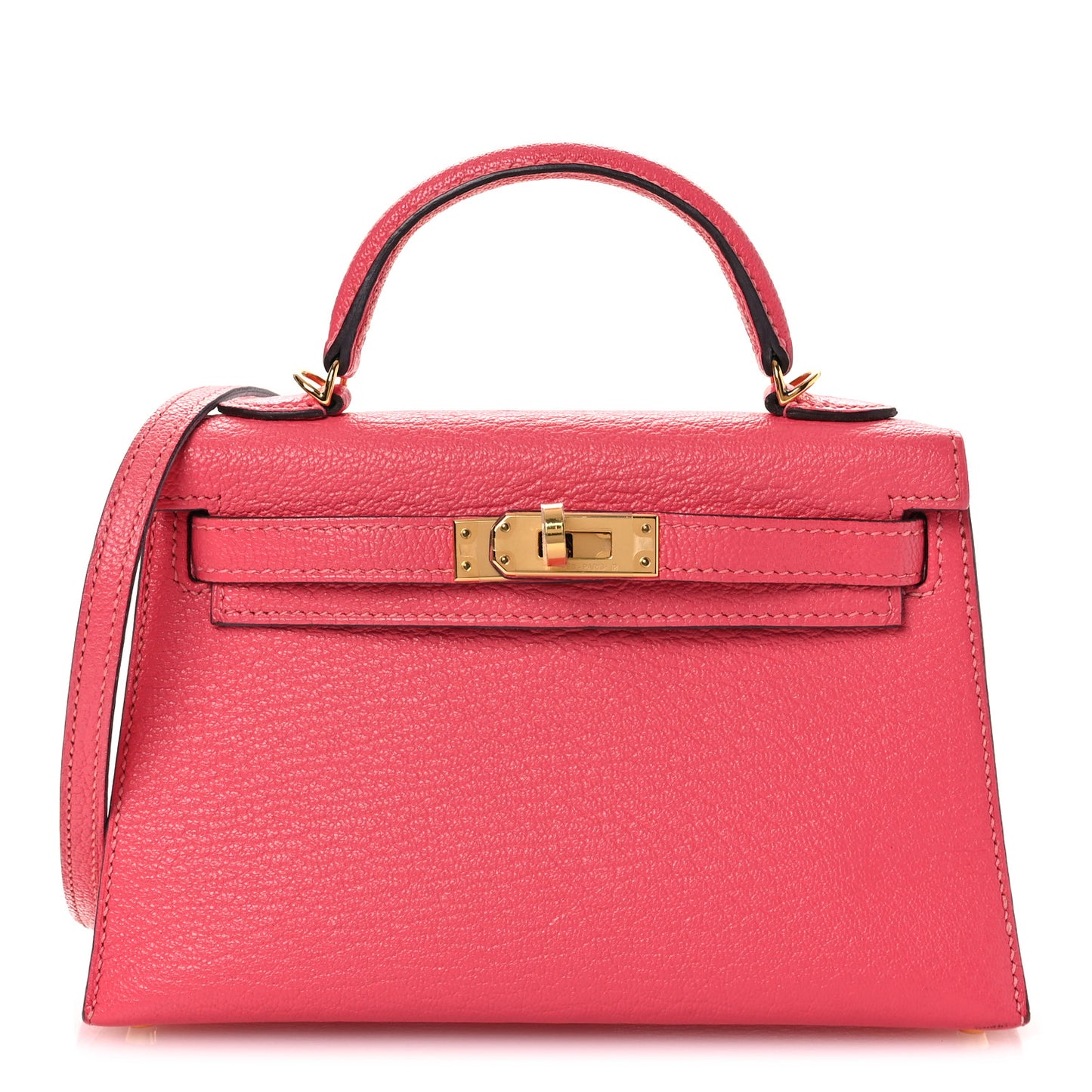Chevre Mysore Mini Kelly Sellier 20 Rose Lipstick