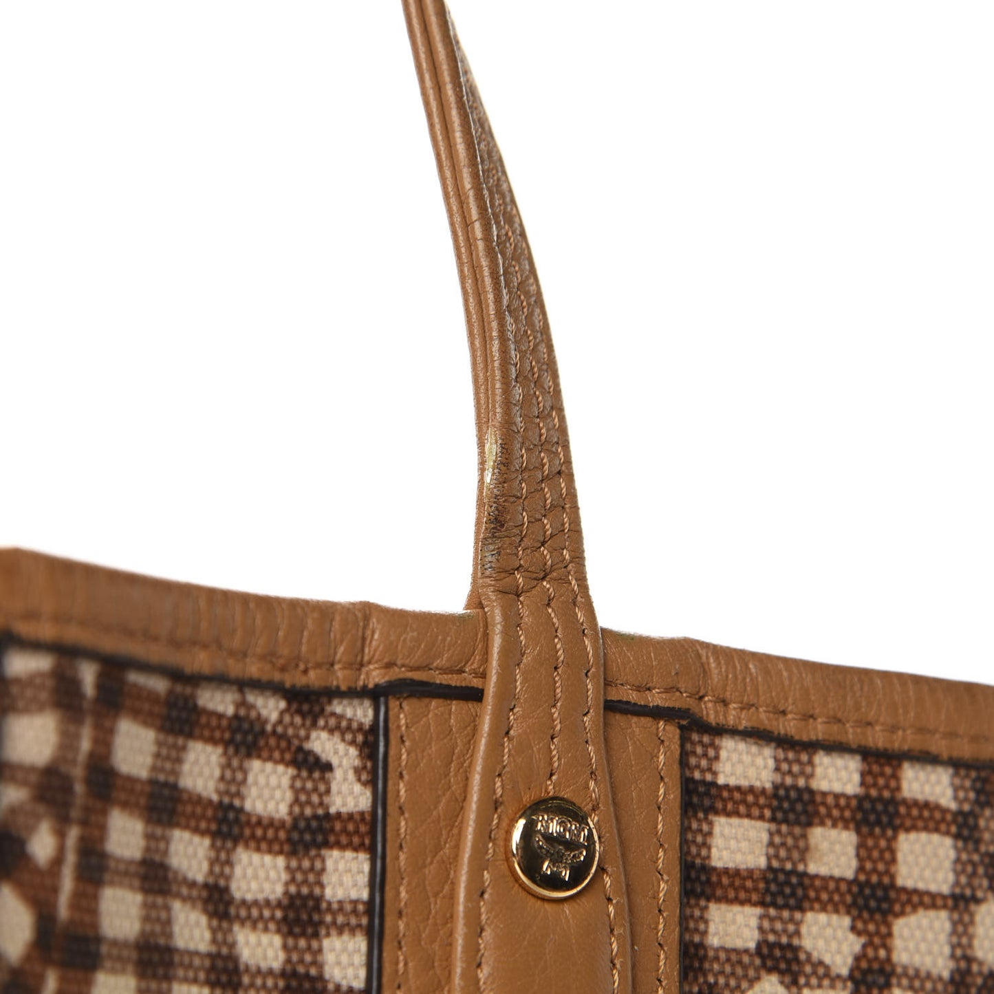 Visetos Medium Liz Reversible Shopper Tote Cognac