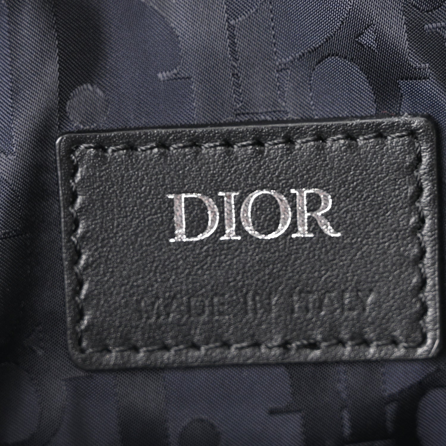 Christian Dior Grained Calfskin Mens Saddle Crossbody Bag Black 6 of 10