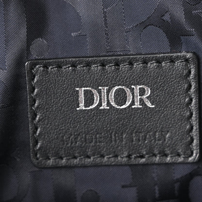 Christian Dior Grained Calfskin Mens Saddle Crossbody Bag Black 6 of 10